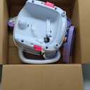 Infantino Music & Lights 3-in-1 Discovery Seat & Booster, Toddler Booster Seat for Dining Table or Kitchen Chair, Baby Activity Center & Snack Tray, Lavender