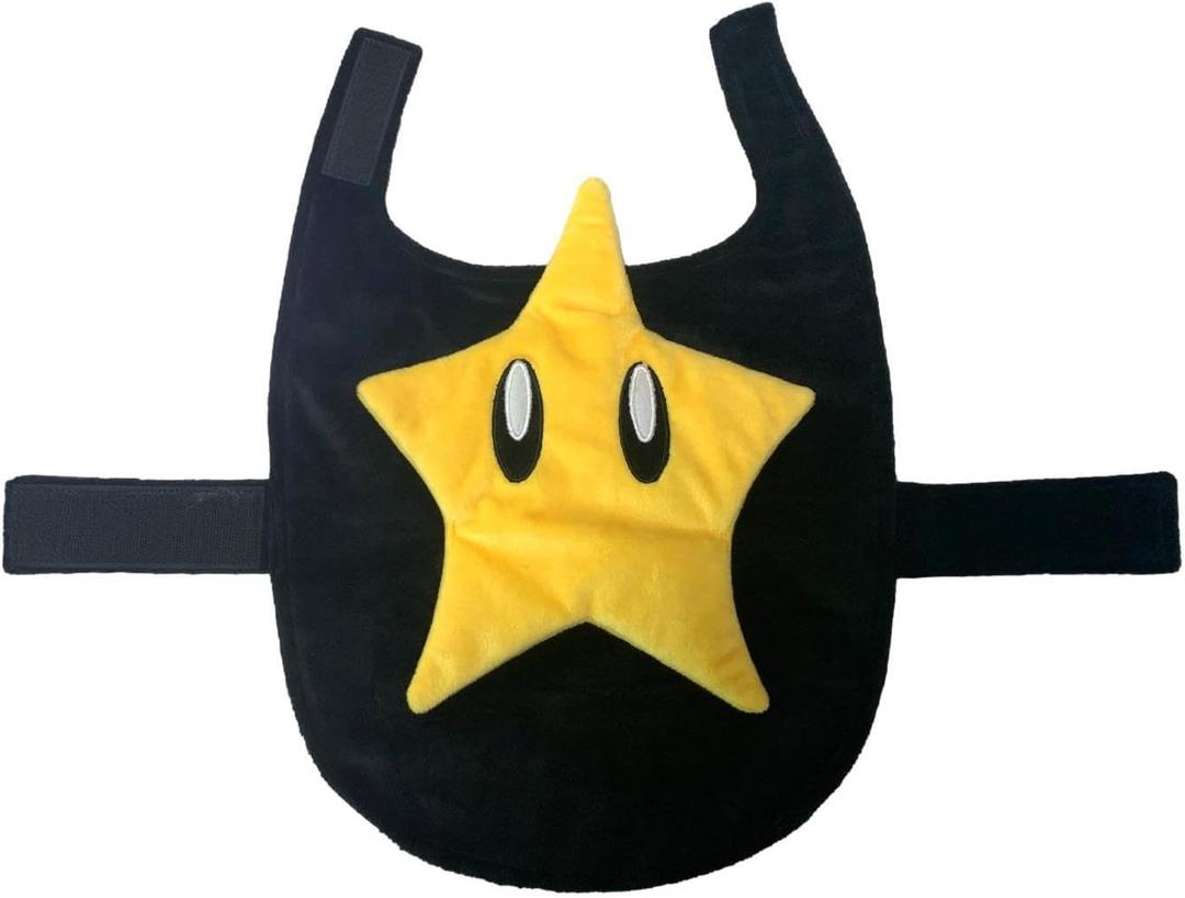 ComfyCamper Hat and Suspenders Dog Costume - X Large Medium Small Lab Star Space Cosplay Halloween Costumes, Large, Yellow