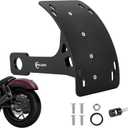 Universal Motorcycle License Plate Bracket With Light Motorcycle License Plate Holder Mount Frame Half Moon Curved Side Tag Bracket For rebel 500 Ruckus YZF R6 R7 R8 Vulcan S 650 MT03 MT09 TW200