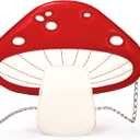 WRINGKIT Mushroom Crossbody Purses, PU Leather Shoulder Bags with Strap, Cute Unique Purses for Women Girl, Lovely Novelty Christmas Mushroom Gifts