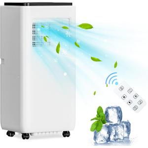 IDEALHOUSE 8,000 BTU Portable Air Conditioners with Remote Control, White