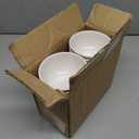 MAQUITA 24 Pieces Bowls Set Unbreakable White Dessert Soup Salad Bowls for Pasta Cereal Soup Dishwasher Safe