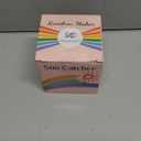 HDCRYSTALGIFTS 21.5inch Crystal Suncatchers for Window Hanging Wind Chime Style Garden Sun Catchers with Crystals Rainbow Maker Indoor Outdoor Decor Handmade Gold Plated