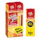 Slim Jim Beef 'N Cheese Smoked Meat Sticks, Original Flavor, 5g Protein Per Serving, Snack Size, Easter Basket Stuffer for Men, 0.9 oz. (10 Count) (EXP 04/10/26)