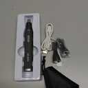 Nose Ear Hair Trimmer for Men, Rechargeable 3 in 1 Grooming Kit for Nose, Ear, Eyebrow & Body Hair, No Pull No Snag Painless Trimming with 3 Replacement Heads