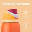 Owala FreeSip Insulated Stainless Steel Water Bottle with Straw for Sports, Travel, and School BPA-Free Sports Water Bottle, 32 oz, Citrus Crush