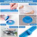 Vacuum Storage Bags with Rechargeable Wireless Electric Pump for Luggage, Suitcase, Carry-on Size Vacuum Seal Compression Space Saver Bags for Clothes and Clothing Travel