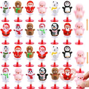 MGparty 24 Pack Christmas Jumping Popper Spring Toys Christmas Party Favors for Kids Birthday Party Carnival Prizes Pinata Filler Classroom Rewards Treat Bags Gifts Poppers Toys Pop Up Critters