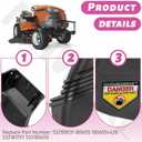 532180655 Deflector Chute Compatible with Craftsman Husqvarna Poulan AYP 48" Mower EZ4824 24822 4218 25426 YTH2348 Models, Replace 532181031 180655 532181707 180655x428