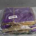 Yeaqee 24 Pack Metallic Paper Gift Bags with Handle and Tissue 9x7x3.1 Gold Foil Welcome Thank You Favor Bags Return Gifts for Wedding Mothers Graduation Bridesmaid Birthday(Purple Gold)