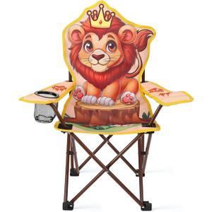 KABOER Kids Outdoor Folding Camping Chair with Cup Holder Carrying Bag | Portable Camping Chair for Beach Picnic Camping Travel Lawn Ages 3-10