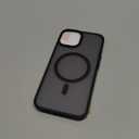 Miracase Magnetic for iPhone 13 Case 6.1 inch (Compatible with MagSafe)with 2X Screen Protectors Military-Grade Protection, Anti-Fingerprint Translucent Matte Phone Case Cover, Black