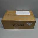 Fixture Replacement Globe Shade,Lampshade for E26 Base 1-5/8 Inch Fitter, Color Art Glass Oval Lampshade Cover for Pendant Kitchen Wall Sconce Chandelier Vanity Light (3, Agate Blue)