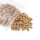 4.0 * 2.8 * 6.0 mm Silicone Lined Micro Ring Beads Copper Tube Micro Link Beads Hair Beads for I-Tip Hair Extensions (500 Pcs, Dark Blonde)