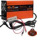 48 Volt Lithium Battery Charger for Golf Carts with Anderson Plug. 15 AMP Golf Cart LIFEPO4 Battery Charger. 16FT, 3-Stage Charge Technology, (Output: 58.4 Volts) 3-5 Hours Full Charge, Smarter