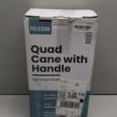PELEGON® Quad Cane for Women & Men for Stability (300LB) - Adjustable Walking Cane with A Large 4 Pronged Base for Balance & Stability, Walking Canes for Seniors, Walking Cane, Walking Sticks (Black)