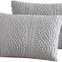 G.H. Bass Plush Sherpa Cable Knit Fluffy Soft Solid Pinsonic Cozy Comforter Set, King, Grey