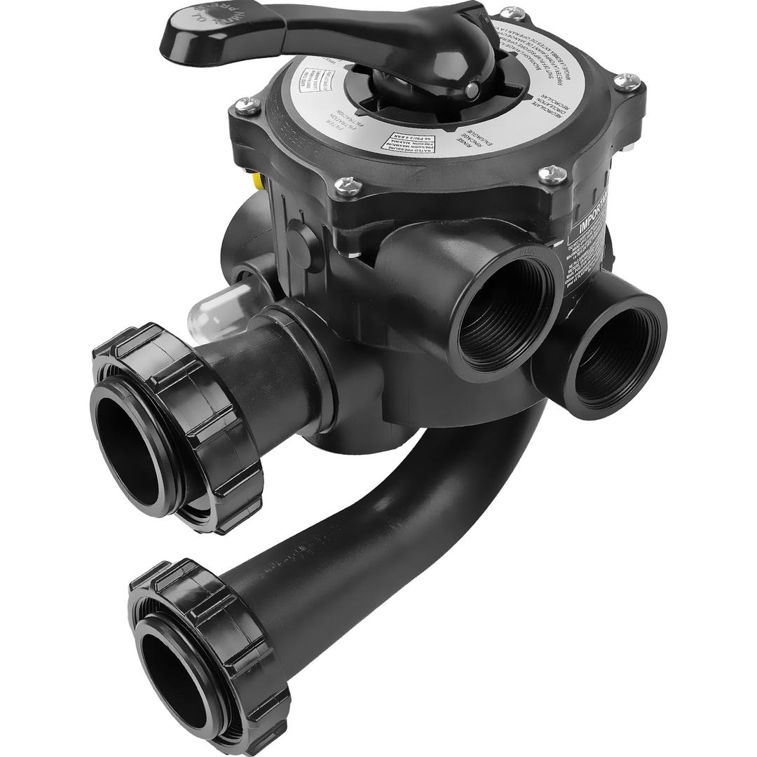 Fexhull SPX0710X32 Multiport Valve Compatible with Hayward Multiport Valves and Sand Filters S200 and S240 Series Pool and Spa Sand Filter, 6 Position