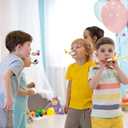 2 x 24 Pcs Party Blowers for Kids and Adults, Glitter Party Noise Makers and Tassels Blowout Set, Noise Makers Party Favors, Birthday Party Horns, Party Blowers Noisemakers