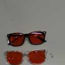 livho Gaming Blue Light Blocking Glasses for Better Sleep, Premium Night Driving, Computer Blockers for Man & Woman (*Black and Clear)