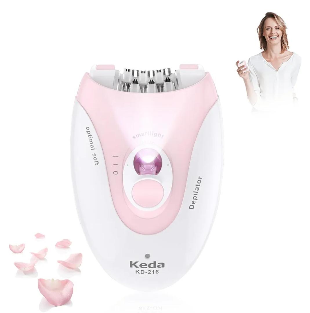 Facial Epilator for Women, Lady Epilators Hair Removal for Face, Epilators with LED Light, Two Speed Hair Removal Device, Epilator for Women, Pluxy Facial Hair Removal for Bikini Arm Legs Armpits