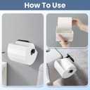 Toilet Paper Protector Cover, Cat & Dog Proof, Pet-Proof TP Guard Armor, Prevents Pulling & Chewing, Fits Most TP Roll Holders, Bathroom Accessory (Black)
