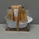 Gift Baskets for Women, Body & Earth Gift Set with Jasmine & Honey Scent Includes Bubble Bath, Hand Cream, Holiday Gift Baskets, Bath and Body Gift Sets for Women, Happy New Year Gifts