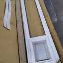 Ideal Pet Products Aluminum Pet Patio Door, Adjustable Height 77-5/8" to 80-3/8", 5" x 7" Flap Size, White
