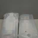 5.5 Lbs Rice Airtight Dry Food Storage Container Set of 4, Rice Storage Bin Cereal Containers Dispenser, Thicken Plastic Clear Food Storage Box with Pouring Spout, Measring Cup for Grain, Flour Snacks