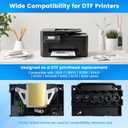 L1800 DTF Printhead Replacement Compatible with R1390 R1400 R1430 R1500W R260 R270 R330 Stable White Ink Flow, Anti-Clog High Precision Print Head