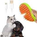 Steamy Cat 3-in-1 Self-Cleaning Electric Pet Grooming Brush for Dogs and Cats - Steamy Brush for Removing Tangled and Loose Hair