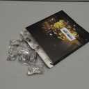 Aogist 24 Pack Fairy Lights 3 Modes 7ft 20 LED Waterproof,Battery Operated Silver Wire Firefly Starry Moon Mini String Lights for Mason Jars Christmas DIY Crafts Wedding Party Bedroom,Warm White