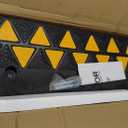 VEVOR Rubber Curb Ramp 3.5" Rise Height Sidewalk Curb Ramp, 10" Width 39.4" Length Driveway Ramp for Curb, 15T Heavy Duty Rubber for Forklifts, Trucks, Buses, Cars, Wheelchairs, Bikes