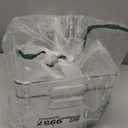 MOONEDGE Large Clear Plastic Storage Bins 4 Pack, 12" x 8" x 6" Stackable & Durable Organizers for Kitchen, Pantry, Refrigerator & Bathroom  Food Safe, Easy to Clean, Ideal for Home Organization