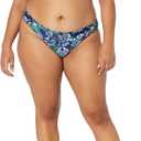 Amazon Essentials Womens Bandeau Swim Top (X-Small, Deep Blue Paisley)