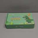 Gleamkid 2in1 Busy Board & Pull Toy for Toddlers 13: Dinosaur Light Up Busy Board, Educational Learning Toys Wooden MultiSensory Boards with 4 Movable Wheels, Montessori Toys for 1 2 3 Year Old