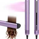 Hair Dryer Air Straightener Non-Movable Clamp Flat Iron No Heated Plates No Damage No Hand-Feeding Automatic Draws Hair Straighteners 2 in 1 Dry & Straight Styling Blower Tool for Women 1A to 2A Hair