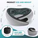 Travel Neck Pillows for Airplanes - 360 Ergonomic Memory Foam Travel Pillow - Relief Neck Pain with Breathable Support for Long Flights, Car, Train & Office Use - Adults & Kids