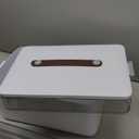 Joybos 4-Tier Medicine Organizer Storage Box, Portable Latch Bin with Lid and Leather Handle, Cabinet Closet Organization for Home Office, Pill Bottle, First Aid, Sewing, Art, Craft