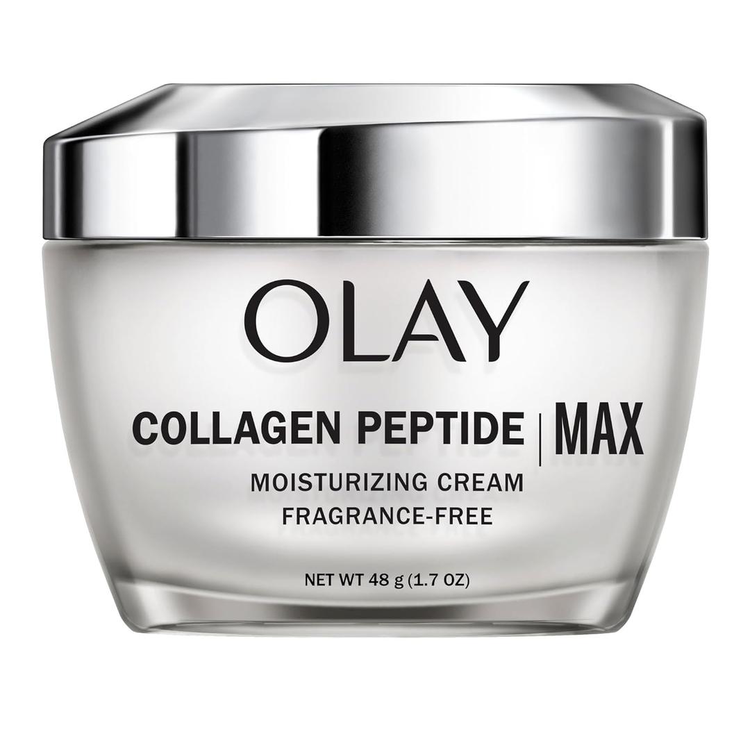 Olay Collagen Peptide Face Moisturizer, Firming Cream for Women, Fragrance-Free, Non-Greasy - Hydrating, Anti-Aging, Anti-Wrinkle, Smoothing of Fine Lines, Tightening Skin Care - Niacinamide, 1.7 Oz