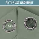 H.VERSAILTEX Blackout Patio Curtains 100 x 84 Inches for Sliding Door Extral Wide Blackout Curtain Panels Thermal Insulated Room Divider - Grommet Top, 7' Tall by 8.5' Wide - Cyan
