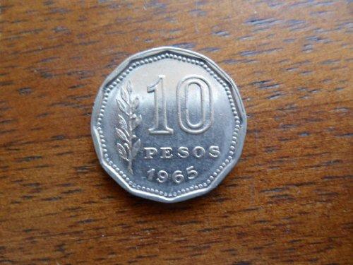 Argentina Coin 10 Pesos, 1 Peso 39 PCS