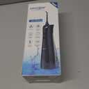 Leominor Water Dental Flosser - 5 Modes Cordless Portable Oral Irrigator, IPX7 Waterproof, Rechargeable Teeth Cleaner Upgrade Datchable Tank Professional Flossing Cleaning Pick for Home Travel (Black)