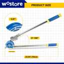 Wostore 1/2" Heavy Duty Tubing Bender Tube Bender Roller 180 HVAC Copper Tool for Copper Pipe, Aluminum Pipe, Iron Pipe, Stainless Steel Pipe