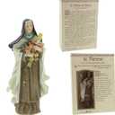 Roman Giftware Inc., Patrons & Protectors, 4" H ST Therese of LISIEUX,Religious, Inspirational, Durable (1x1x4)