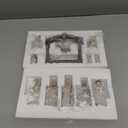 Nativity Family Set Hand Painted Crafts 12 Piece Classic Resin Christmas Cream Nativity Set The Story of Jesus Nativity Scene Collection (White)