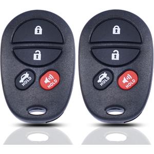 MechanMagic Key Fob Replacement Fits for Toyota Avalon Solara 2004 2005 2006 2007 2008 Keyless Entry Remote Control (GQ43VT20T 4-Btn) PN:89742-07020 89742-AA040 (Set of 2)