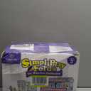 DIY Wooden Dollhouse with 3 Sticker Sheets  Create 2 Styles (White & Pink), Foldable Design with Portable Handle & Metal Lock, 4 Rooms, 16 pcs Furniture, 2 Dolls, Gift for Kids Ages 3+