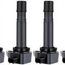 ECCPP Set of 4 Ignition Coils Pack for Civic for Honda L4 1.8L 2006-2011 Replacement for UF582 C1580 5C16371788393 RNAA01 IC662