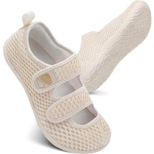 Besroad Womens Mens Lightweight Walking Shoes Adjustable Wide Diabetic Slippers Non-slip Sneakers Sandals 
10-11 Women/ 8-9 Men
